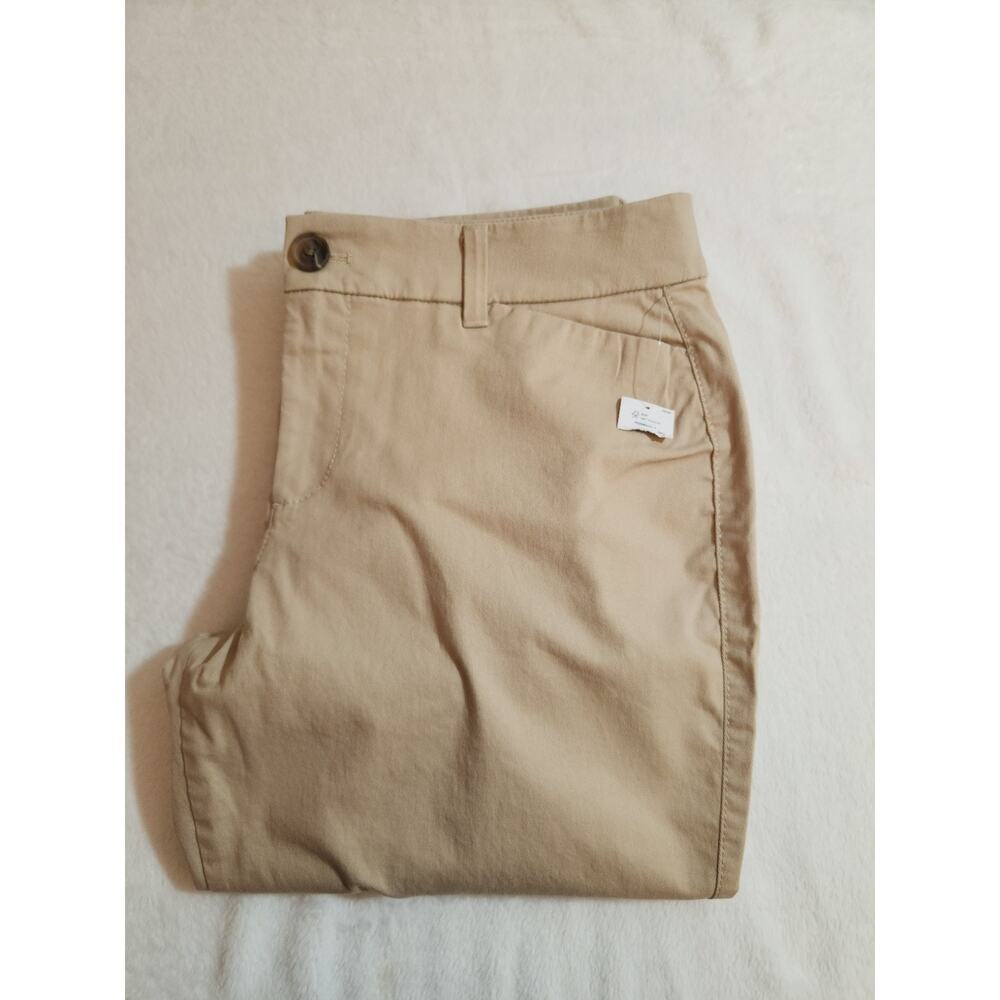 Old Navy NWT Pants Womens 8P 8 Petite Beige Tan Dress Boot-Cut Work Business